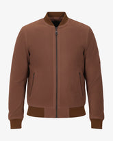 Toscana – Men’s Tobacco Leather Bomber Jacket